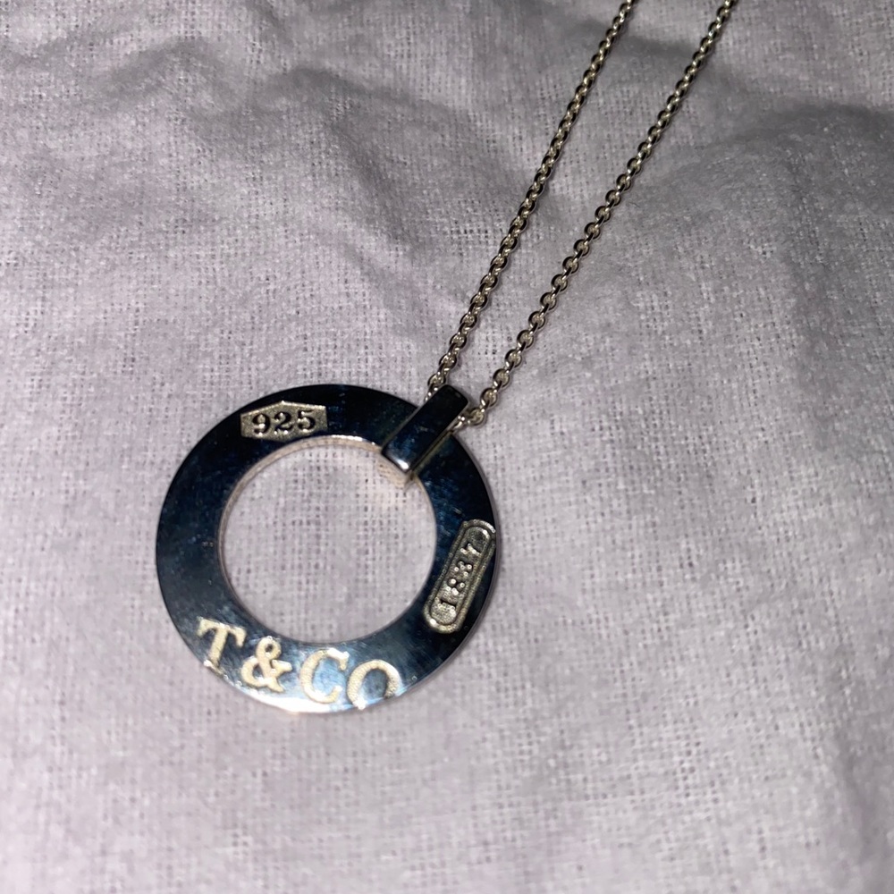 Tiffany & Co Sterling silver 1837 Circle Pendant
